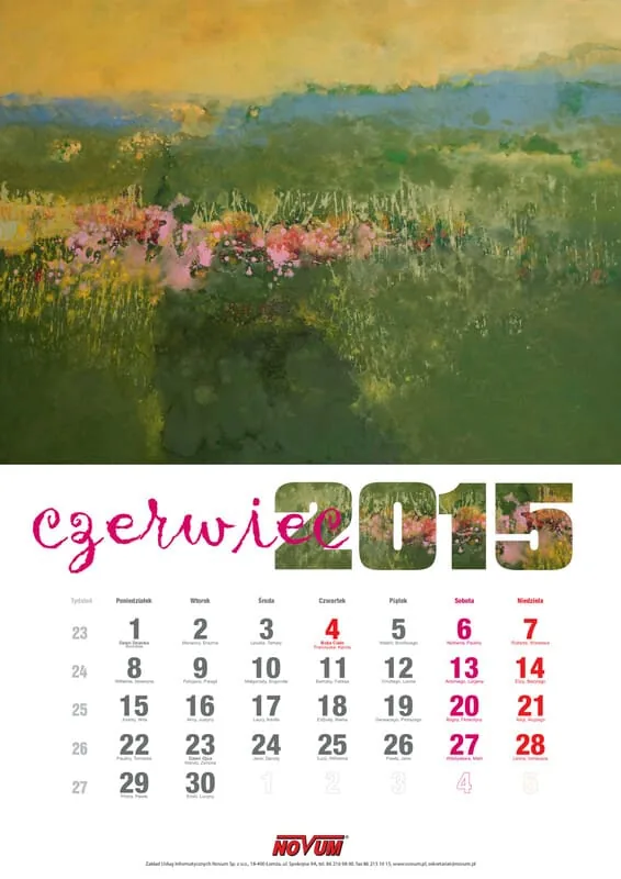 Kalendarz NOVUM 2015