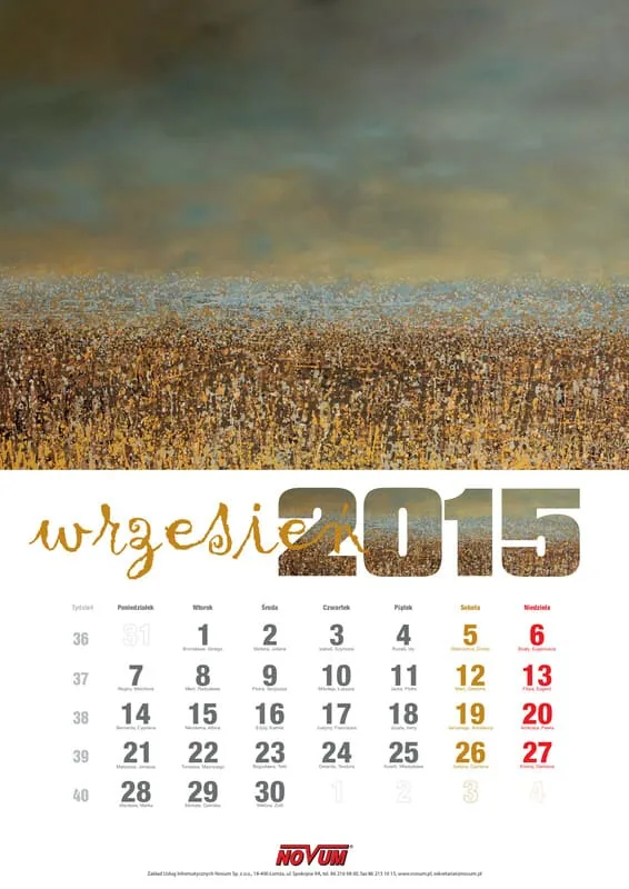 Kalendarz NOVUM 2015