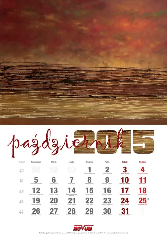 Kalendarz NOVUM 2015