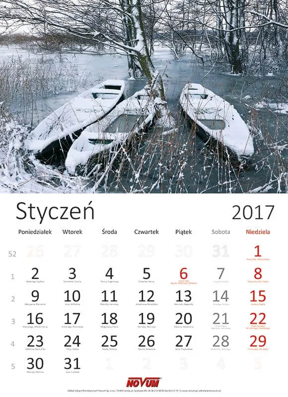 Kalendarz NOVUM 2017