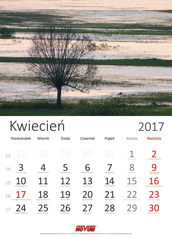 Kalendarz NOVUM 2017