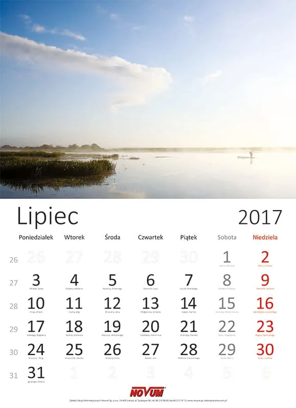Kalendarz NOVUM 2017