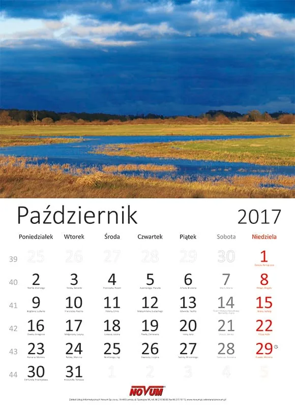 Kalendarz NOVUM 2017