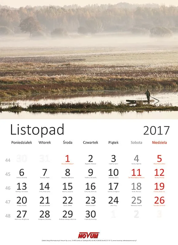 Kalendarz NOVUM 2017