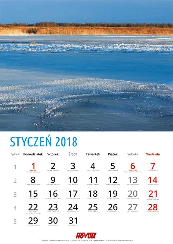 Kalendarz NOVUM 2018