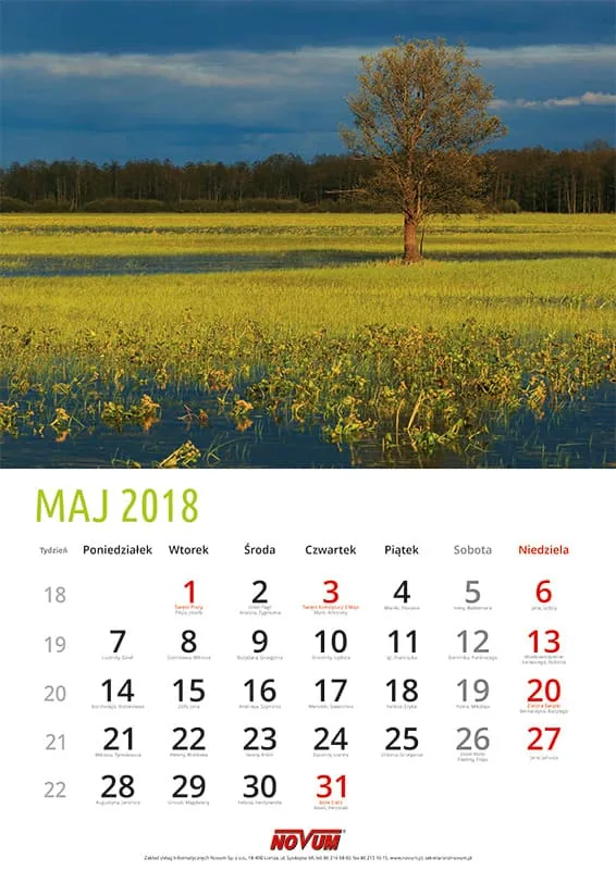 Kalendarz NOVUM 2018