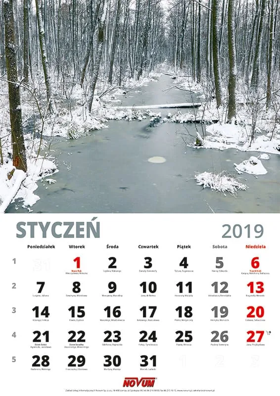 Kalendarz NOVUM 2019