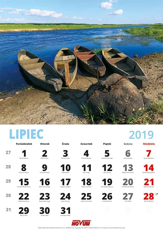 Kalendarz NOVUM 2019