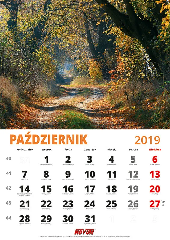 Kalendarz NOVUM 2019