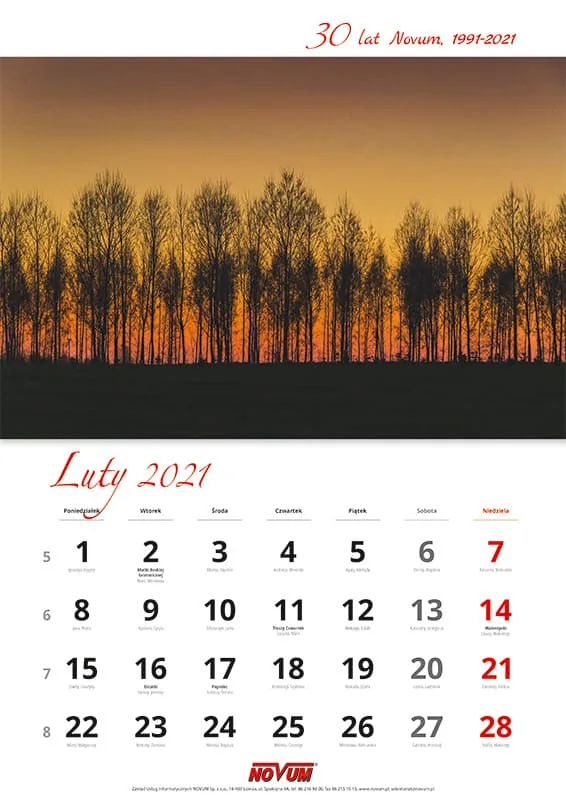 Kalendarz NOVUM 2021