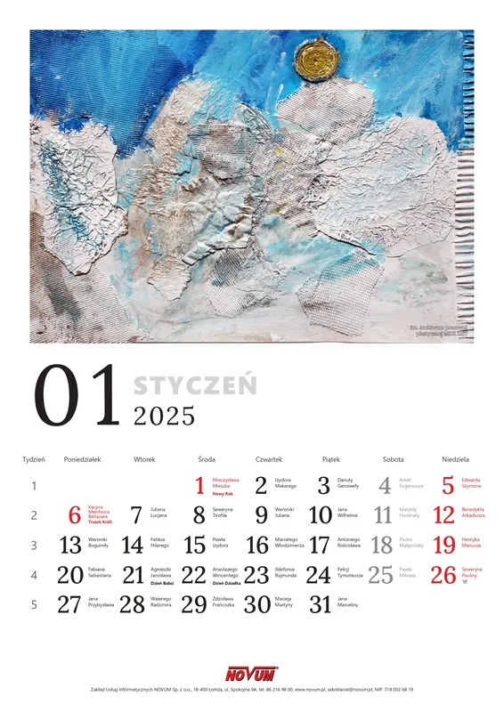 Kalendarz NOVUM 2025