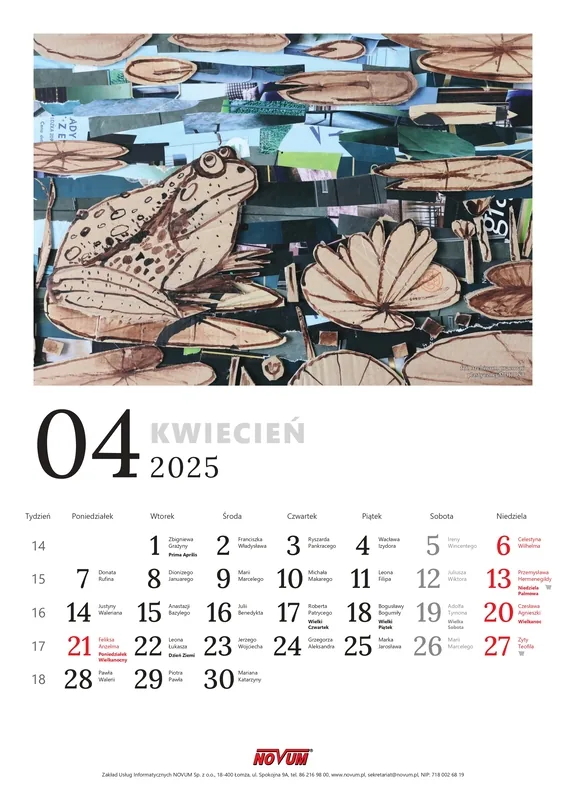 Kalendarz NOVUM 2025