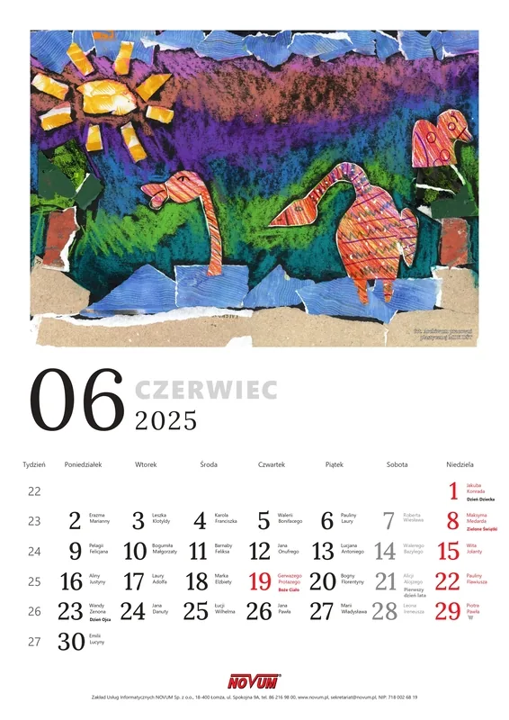 Kalendarz NOVUM 2025