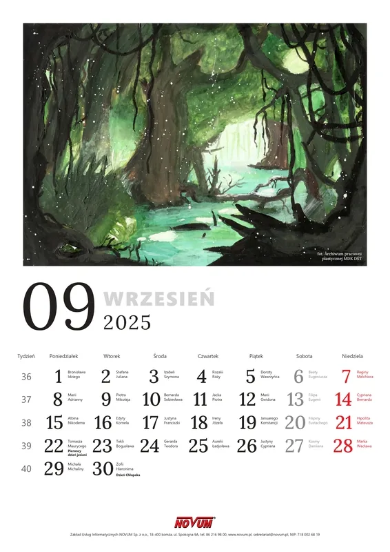 Kalendarz NOVUM 2025