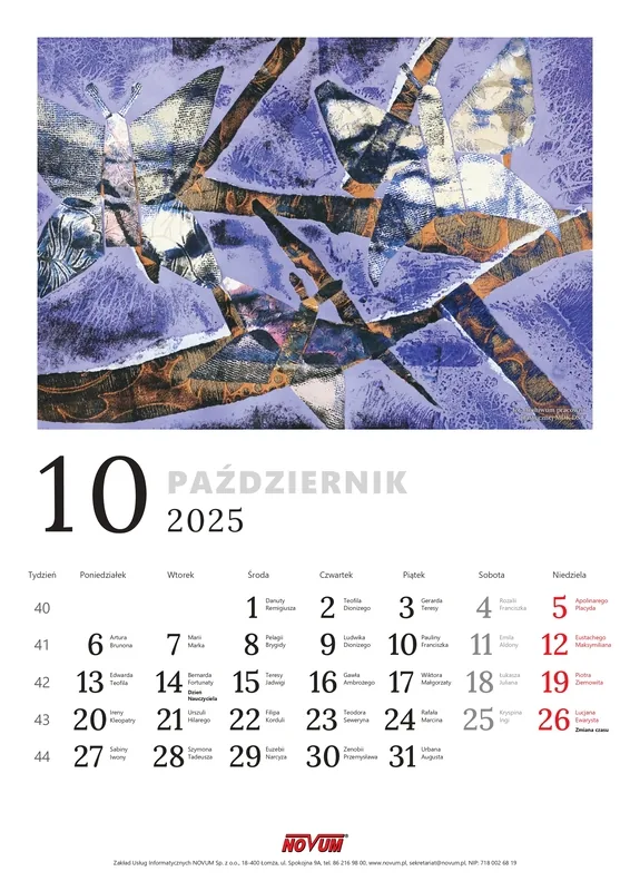 Kalendarz NOVUM 2025