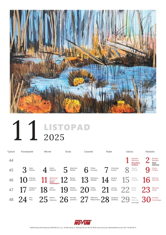 Kalendarz NOVUM 2025