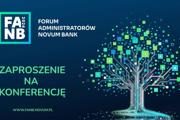 Oficjalna grafika zaproszenia na Forum Administratorów Novum Bank FANB2026